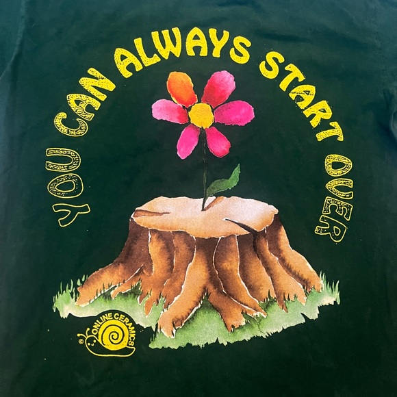 Online Ceramics “You can always start over” Tee - Picture 4 of 5
